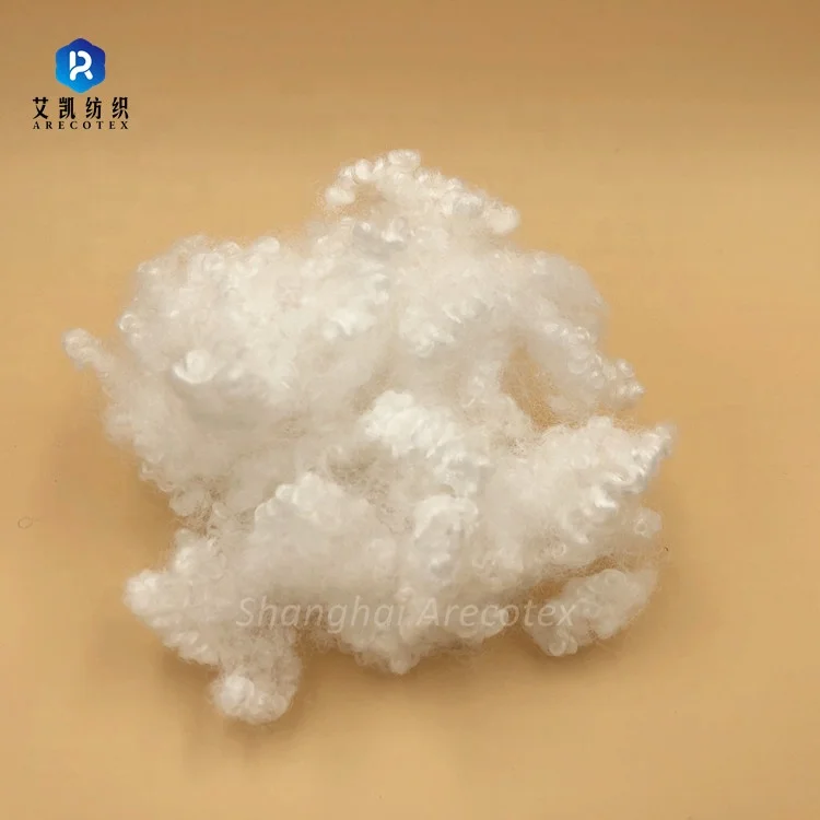 semi virgin 7d 64mm HCS hollow conjugated silicone polyester fiber / PSF for filling