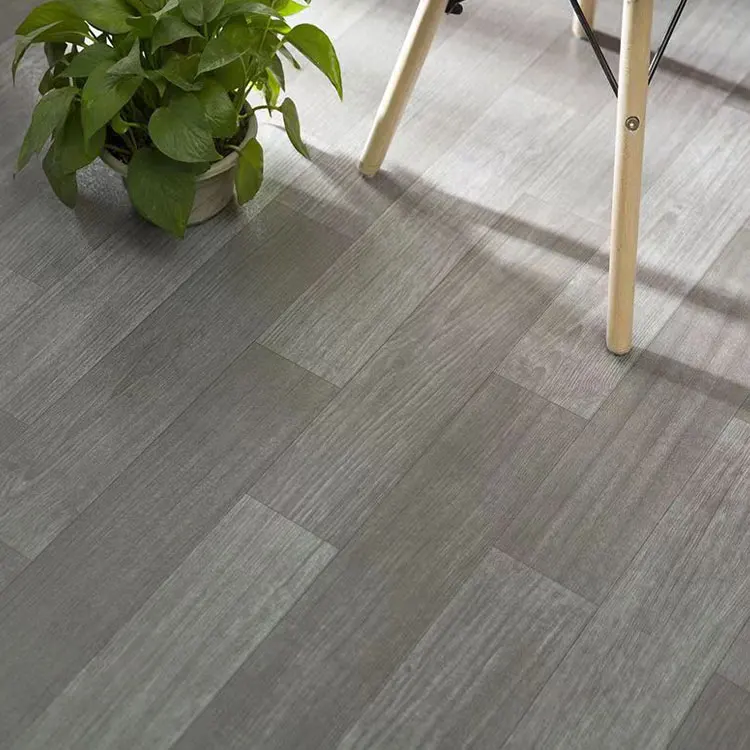 Factory Waterproof Non-Slip Indoor PVC Roll Flooring 6mm Thick Anti-Slip Linoleum Carpet Sheets for Office Decor