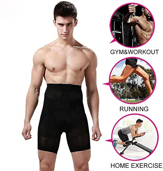 Мужские шорты для похудения, тренировочные компрессионные штаны