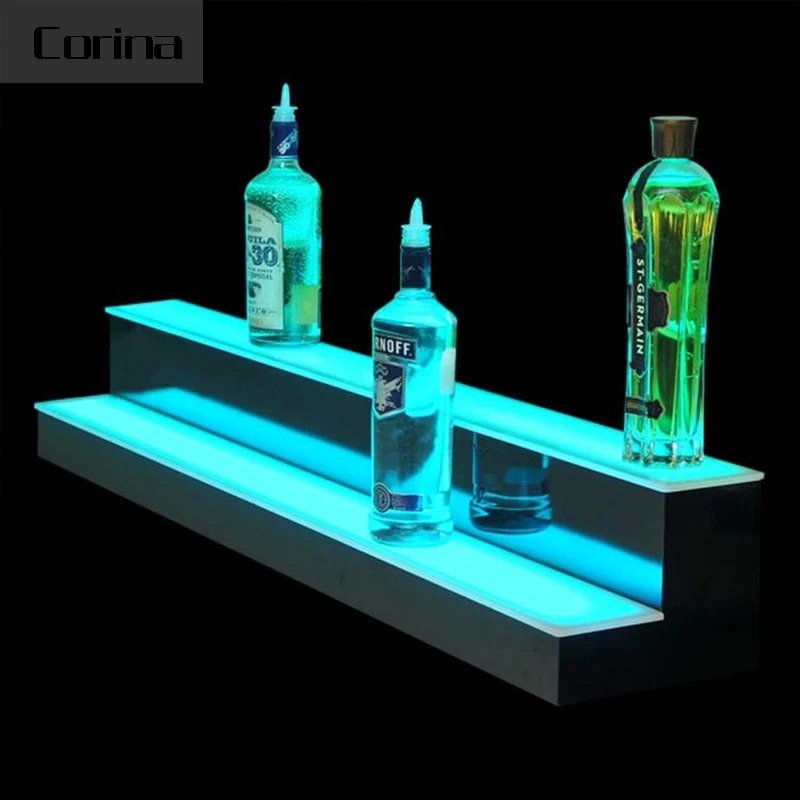Modern nightclub furniture display shelves bar LED bar shelves