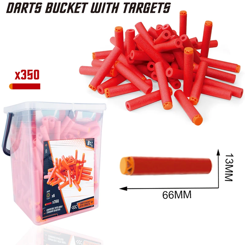 EVA Soft Bullets for  Hollow Hole Head Refill Darts Outdoor Toy Boys Gun Series Blasters  Toys for Kid