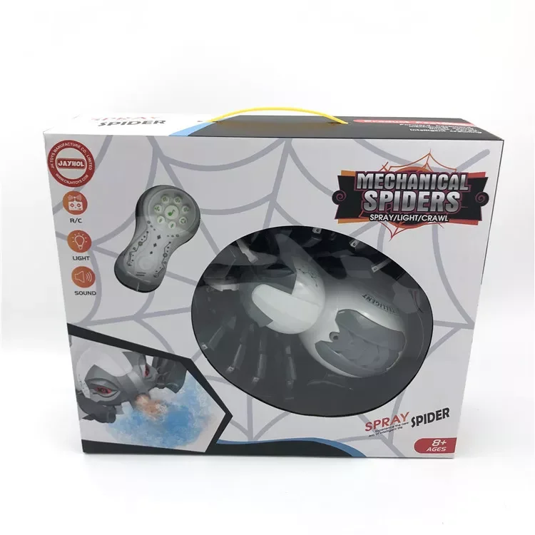 2022 Newest Design Remote Control Spider for Kid Best Like Radio Control Toys animal Robot Intelligent spray spider