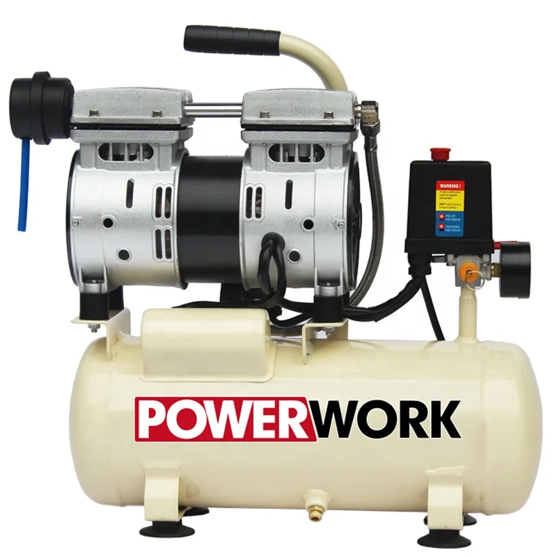 high quality Oil-free silent air compressor  8bar  Direct-Air compressor  with wheels 50L