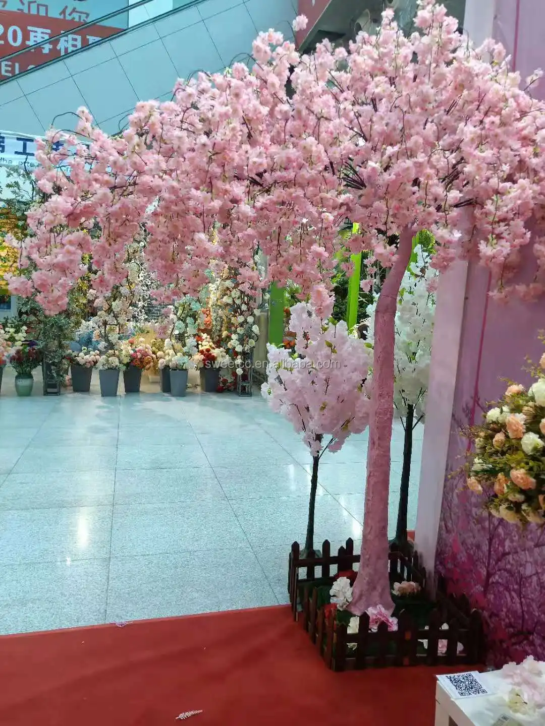 10ft indoor cherry blossom tree wedding artificial white cherry blossom tree arches for sale