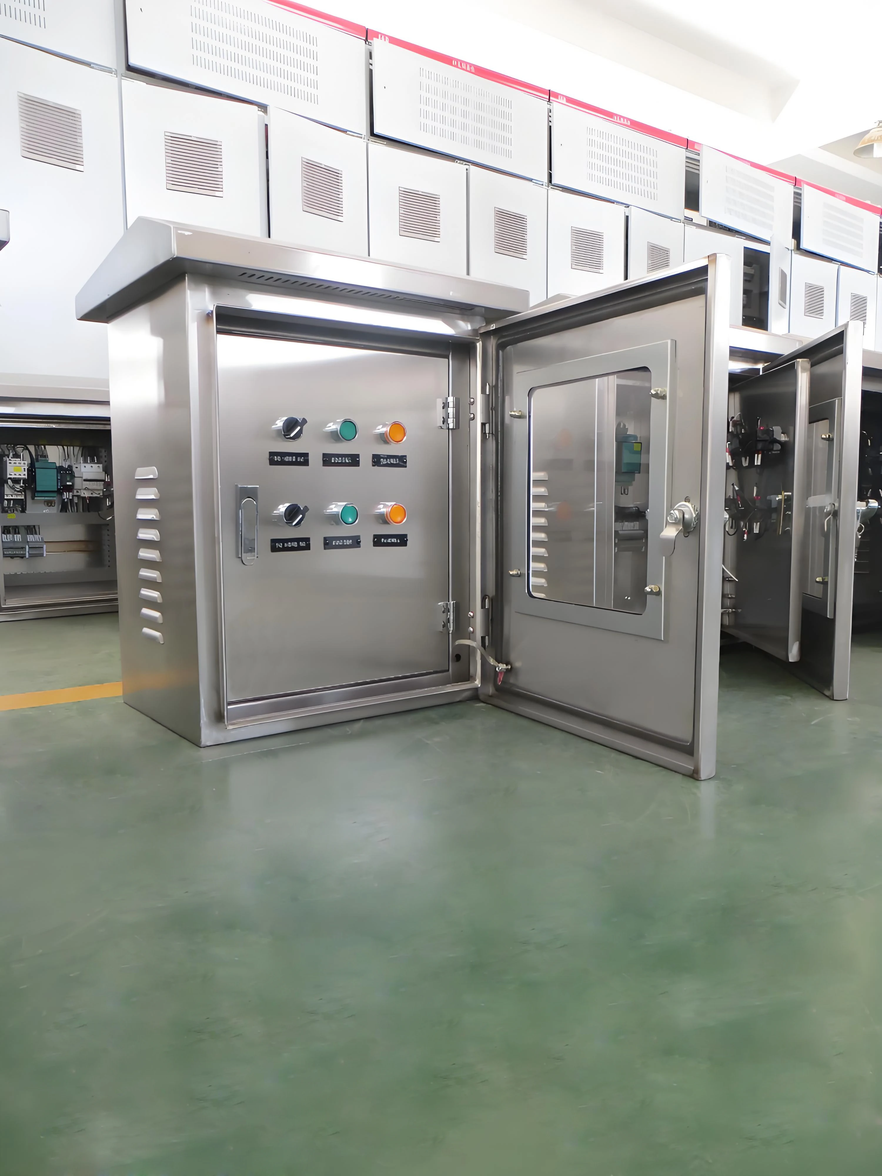 Low voltage 3 phase Dol/direct star /delta starter motor/pump distribution control panel with timer