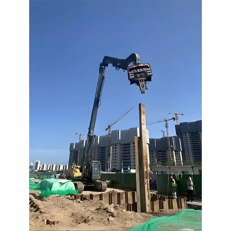 New Tube Hydraulic Excavator Pile Driver Pile Attachments Vibratory Hammer