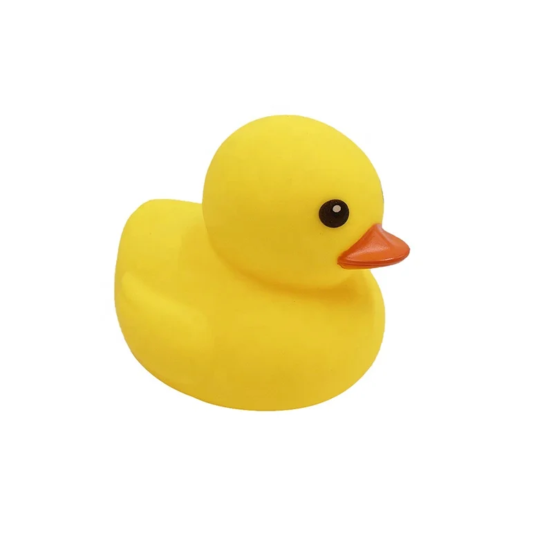 Custom PU Squeeze Foam Yellow Duck Shaped Anti Stress Ball For Kids