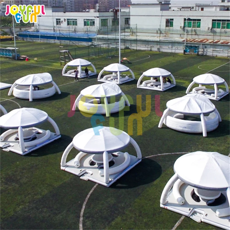 Joyful Fun floating island inflatable floating tent inflatable island