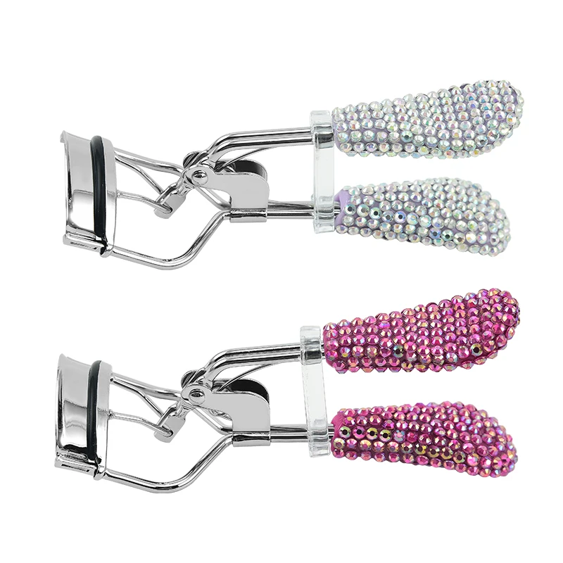 Best Selling Professional Eyelash Curler Comb High Quality Salon Beauty Tool Eye Makeup Custom Diamond Rhinestone Private Label