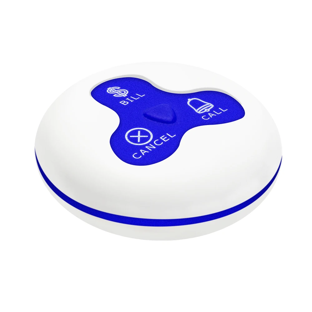 wireless receiver display host restaurant waiter call system service button paging system