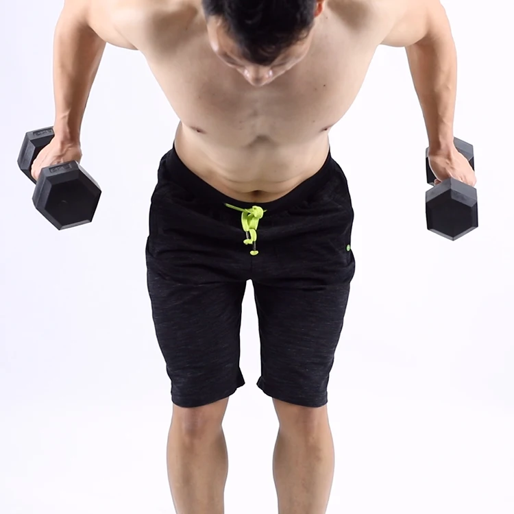 Wavar 10kg gym training equipment rubber coated 5 kg dumbbell steel in lbs hexagon hex dumbbells rubber sets