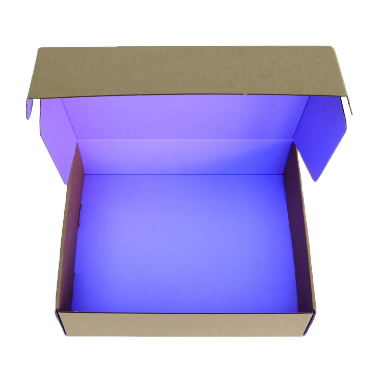 Custom Logo Printed Flat pack Packaging Box Corrugated Die Cut Folding Kraft Mailer Shipping Mailing Box