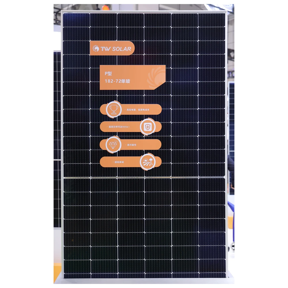 PV Module TW Solar Panel Solar Photovoltaic Panels 545W 500W 550W 560W 565W Monofacial Solar Panels