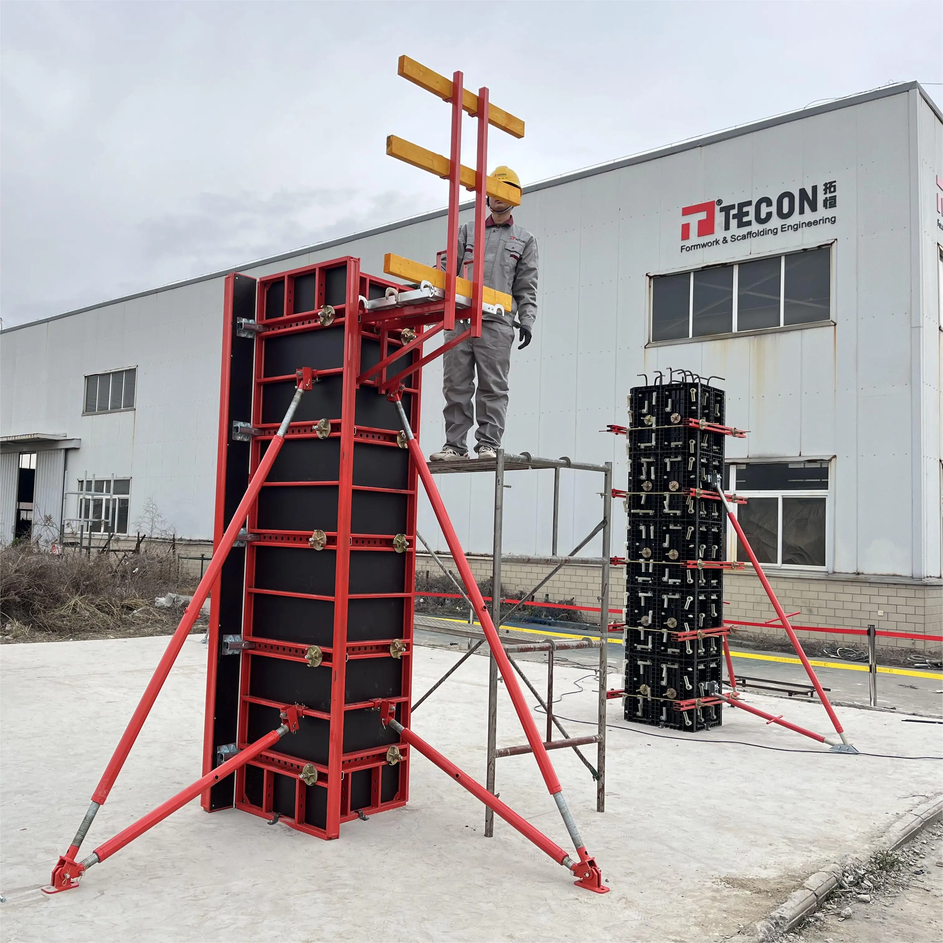 TECON фанерная опалубка для бетонных регулируемых колонн изогнутые панели