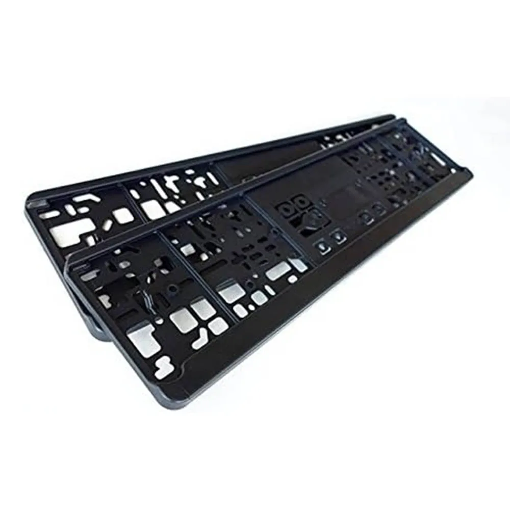 Customized Standard European Size Plastic Chrome Blank License Plate Frame For French Germany Cars