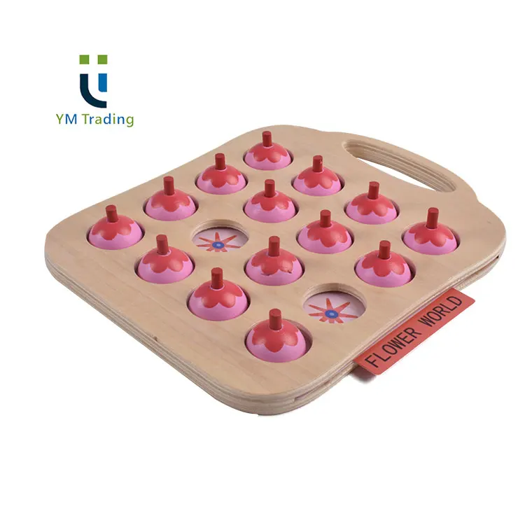 Available stock Board Game Table Top Printing Kids Children Oem Customized Logo Color Feature Eco flower memory game