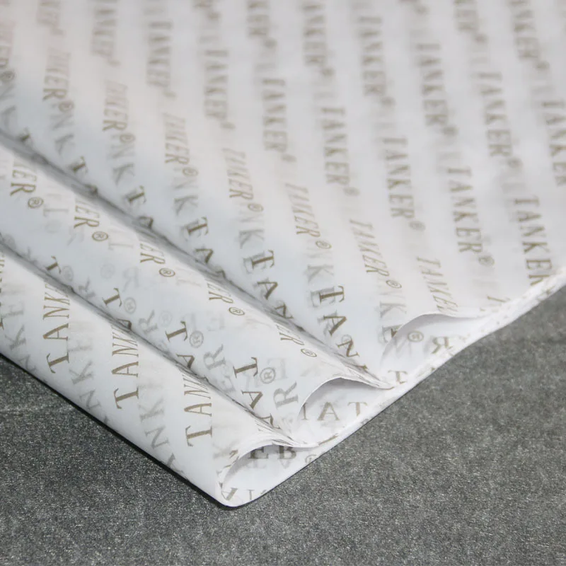 Luxury White Background Clothing Black Custom Tissue Paper , Printing  Paper