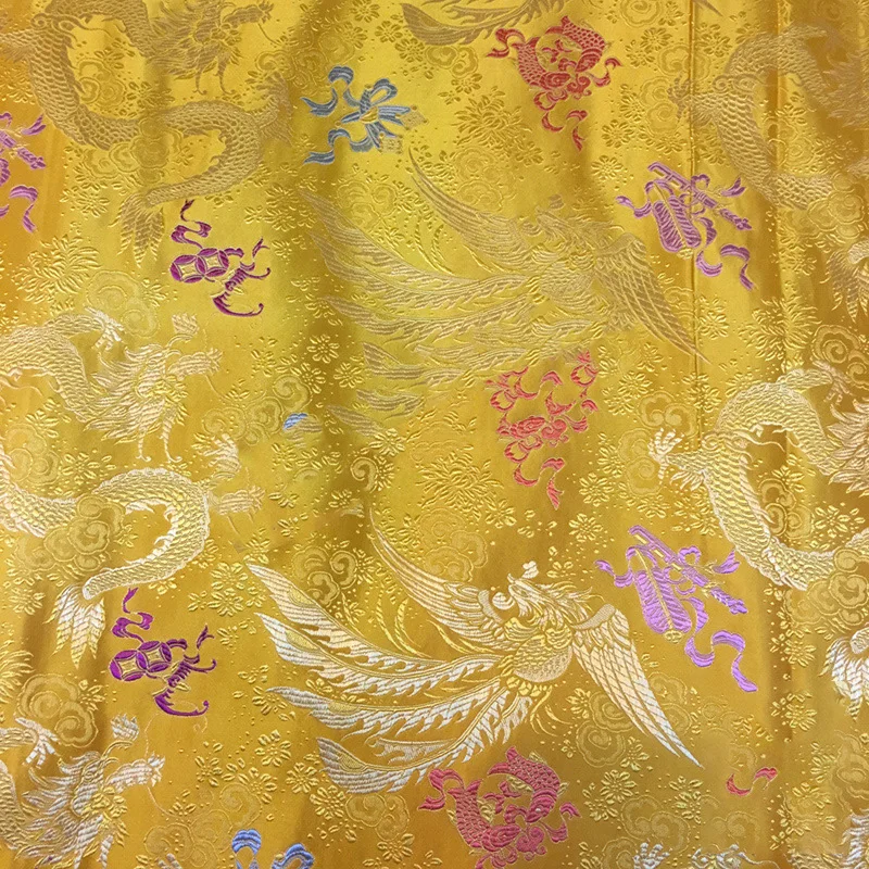 Wholesale Brocade Fabric Dragon Cheongsam Suit Silk Brocade Jacquard Fabric