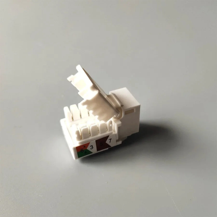 Двойной IDC UTP cat5e цифровой RJ45 T568B стандартный разъем keystone jack без