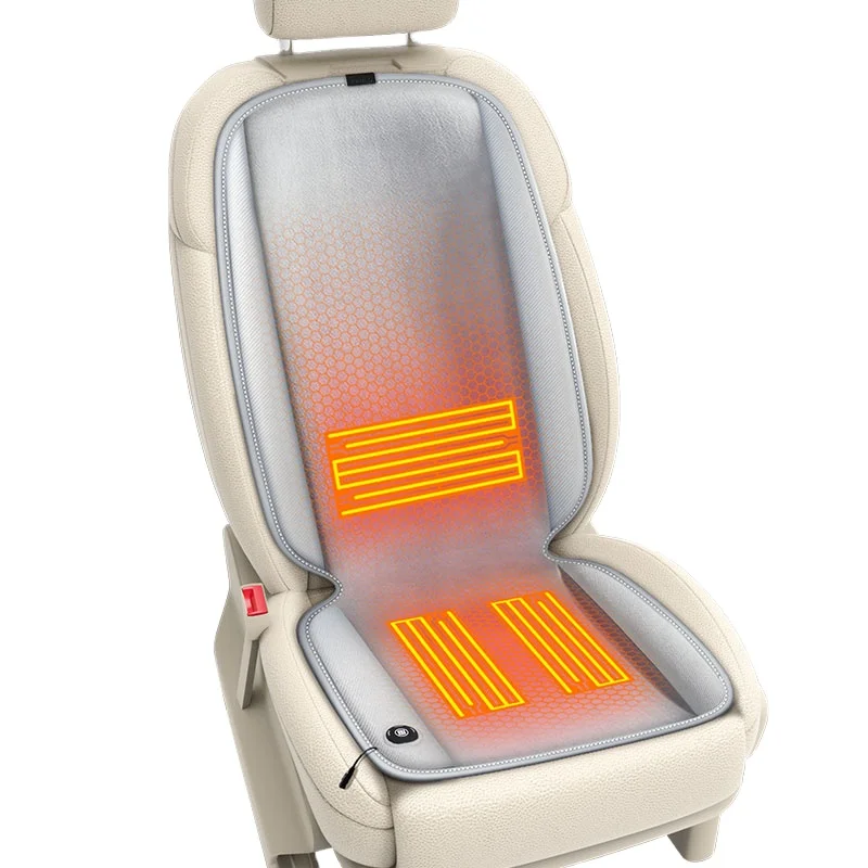 Car USB Heated Seat Cushion, 12V Portable Heated Travel Cushion Winter Heated Warm Seat Cushion