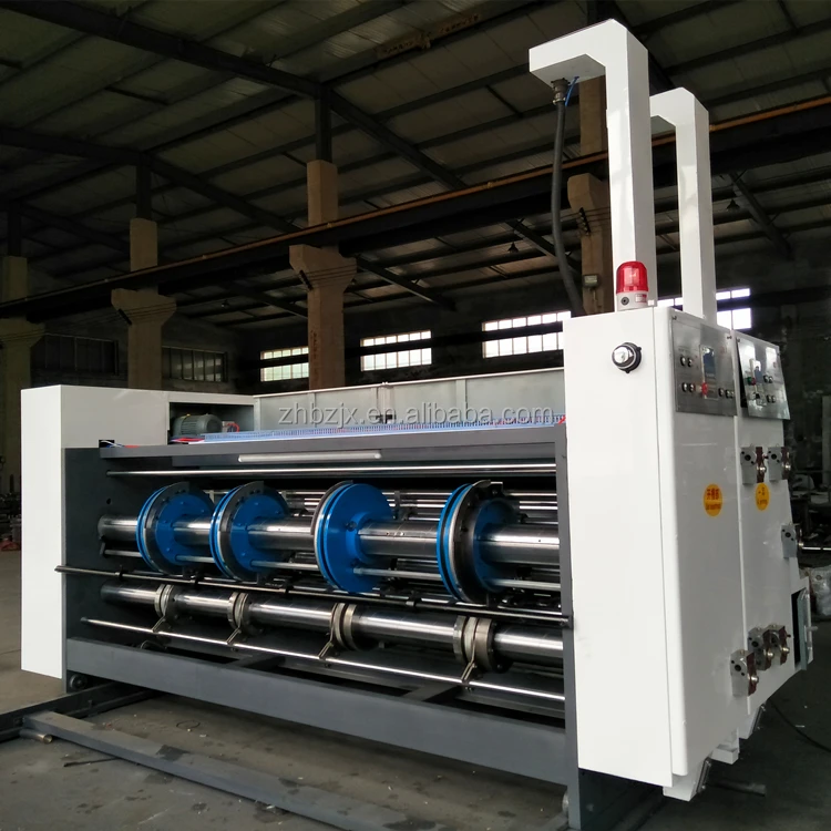 ZHENHUA-YSF-C Semi Automatic Slotting Chain Corrugated Cardboard Making Color Printer Slotter Rotary Die Cutter Printing Machine