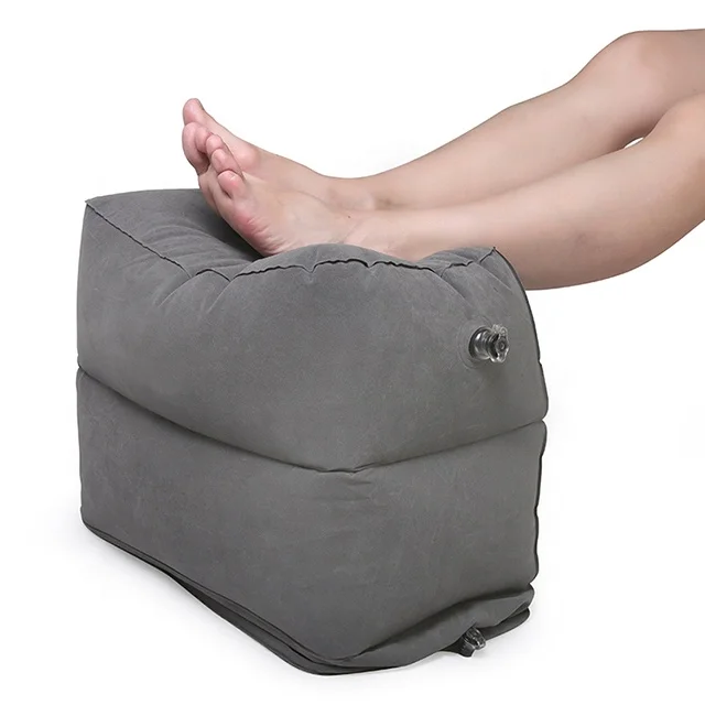 2020 newest portable folding plane travel air cushion set inflatable airplane pillow footrest