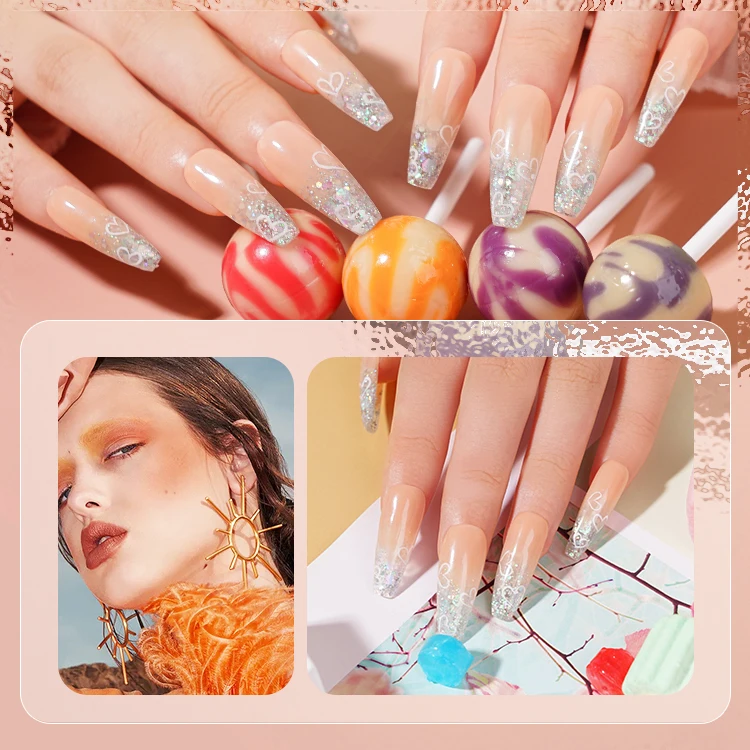 China High Quality UV Gel Nails Suppliers OEM Design Cheap Crystal Sugar Cullet Gel