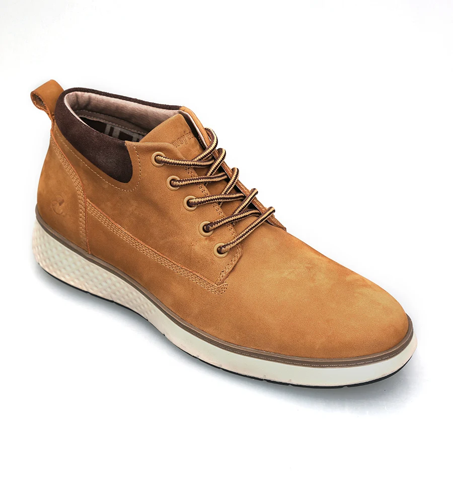 
2020 Fashionable men boots genuine leather Basic lace-up style male Footwear high ankle Work shoes for men 