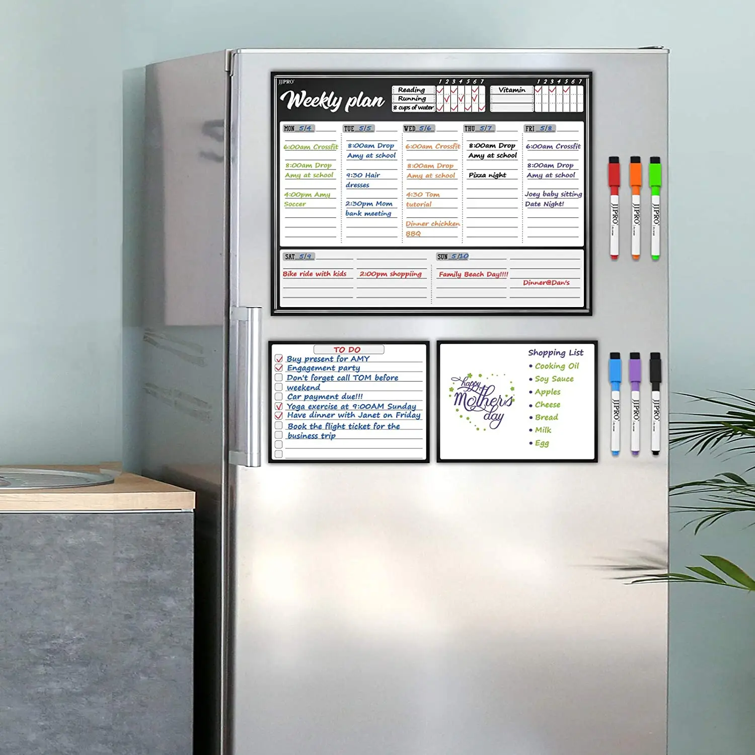 Еженедельные ежемесячный магнитного магнита настраиваемый планировщик