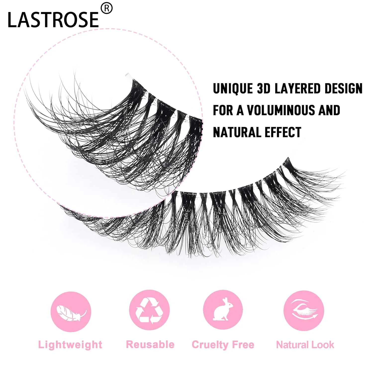 Popular 15 mm Fake Eyelashes Artificial Hair Beautiful Enlarge Eyes Style Naturally Can Print Design Logo