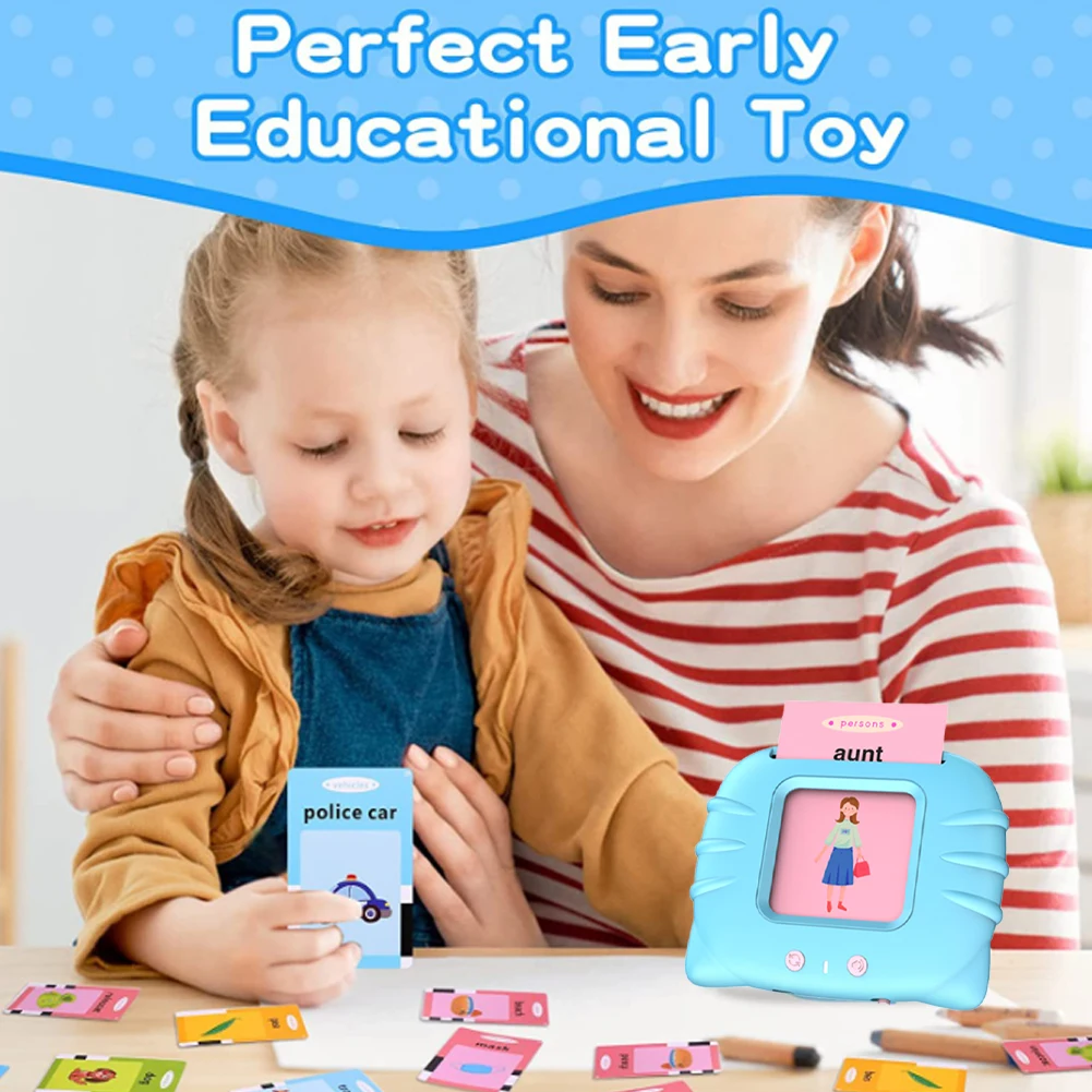 Smart Sensory Animals Puzzle Bilingual Montessori Preschool Early Education Machine Custom Cognitive 2 In 1 Reader Flash Cards