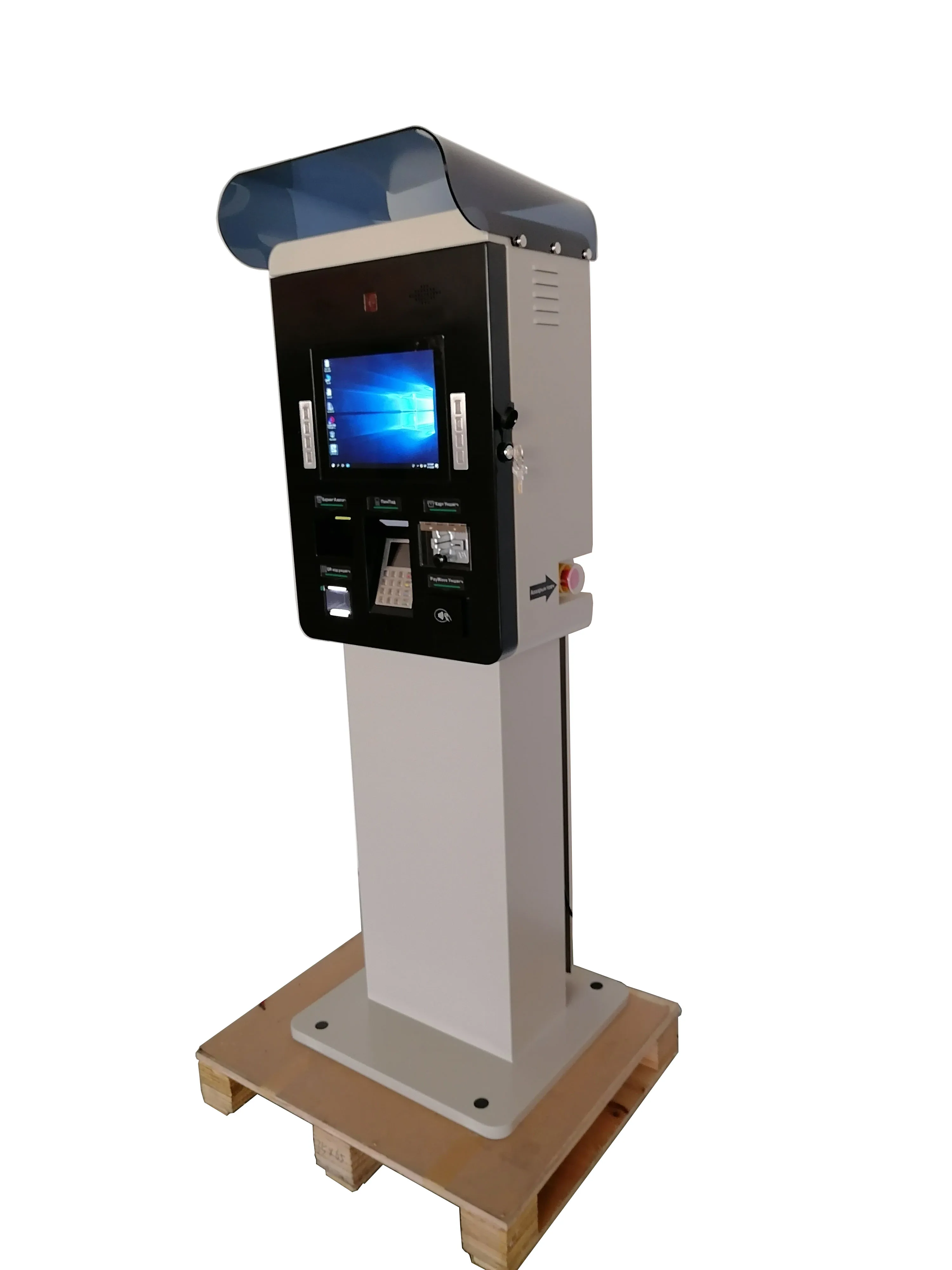 Self service parking lot machines car parking system RFID access system bill payment automatic kiosk