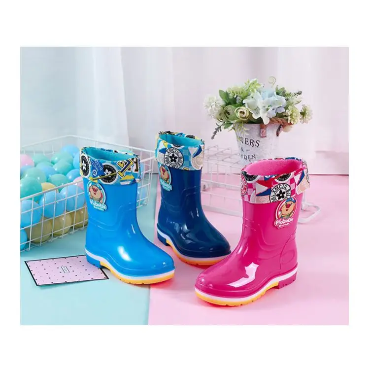 QZHR 2020 rain boots bag for children waterproof shoes