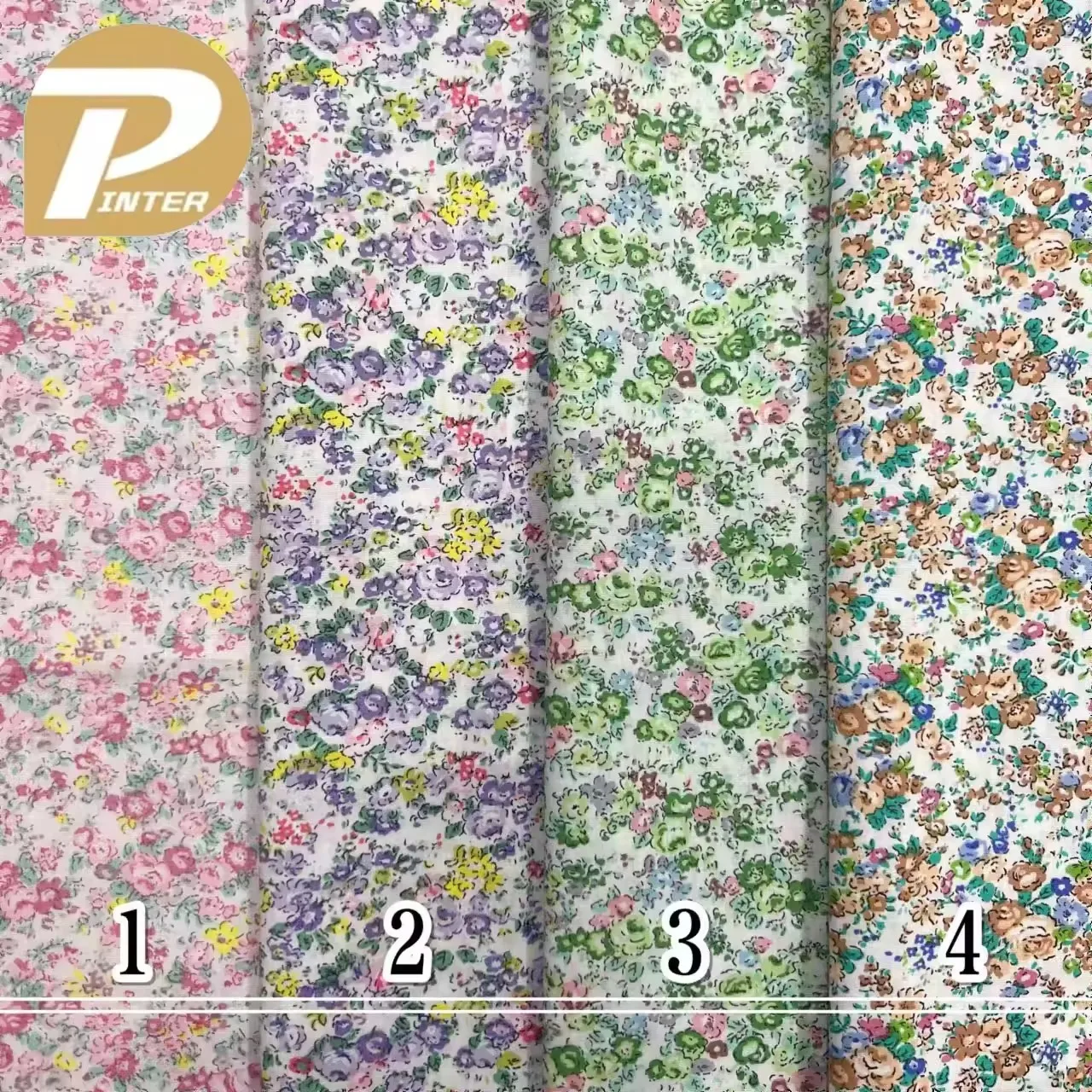 Floral Digital Printed 100% Cotton Poplin Dress Textile Soft Woven Liberty Cotton Fabric For Dress