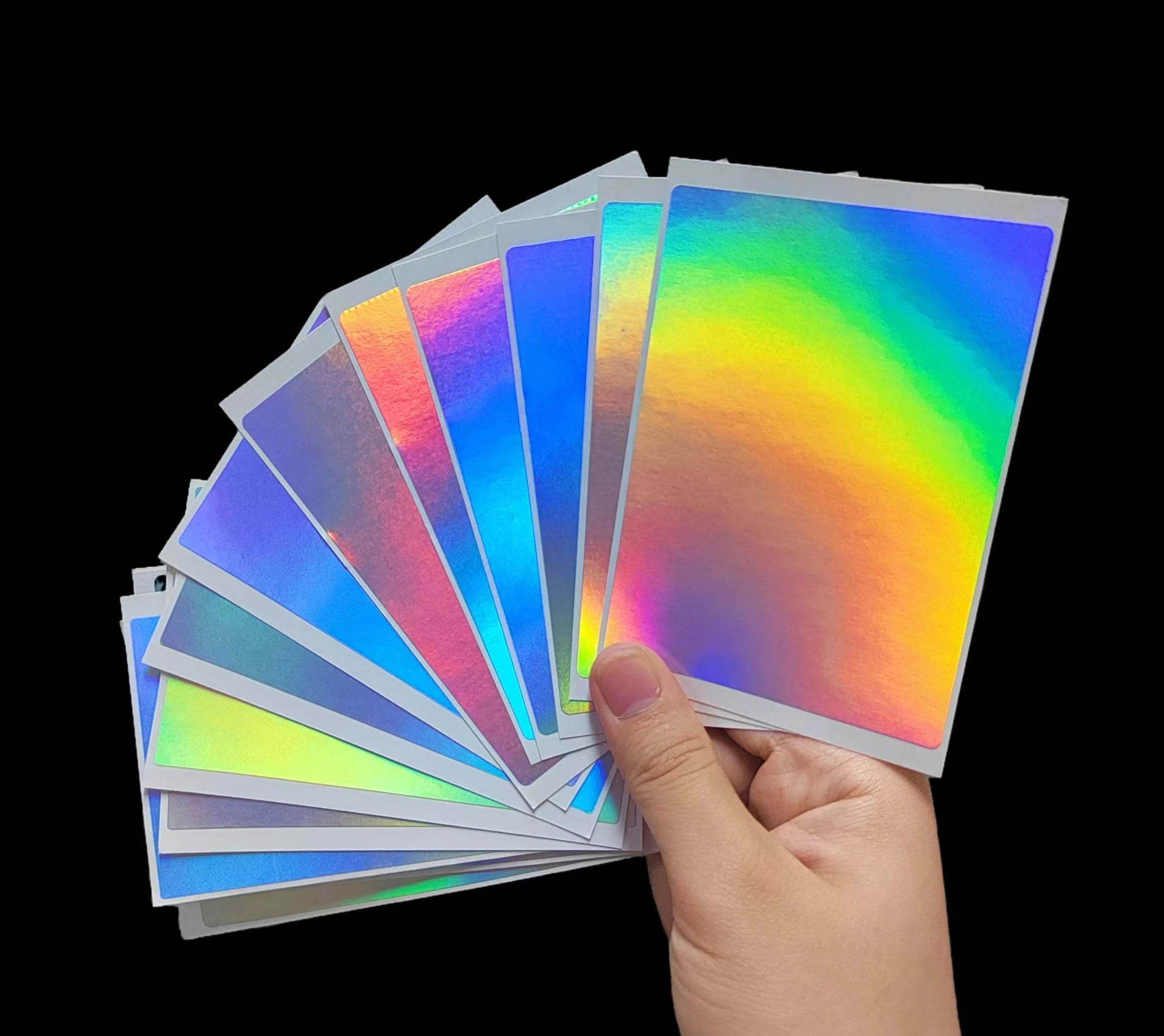 Hot sale Custom Designs Blank Sticker Plain Hologram Ultra Destructible Vinyl Sticker for Graffiti Eggshell Sticker