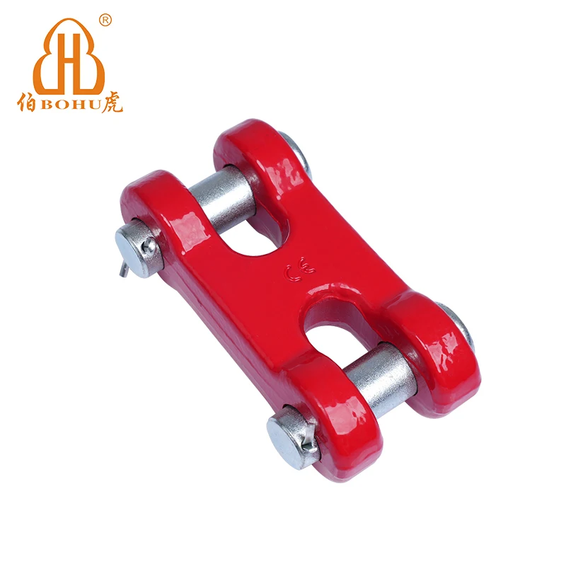 BOHU Alloy Steel Rigging Drop Forged H Type Shackle Double Link Chain Clevis  Rigging Accessory Factory Direct