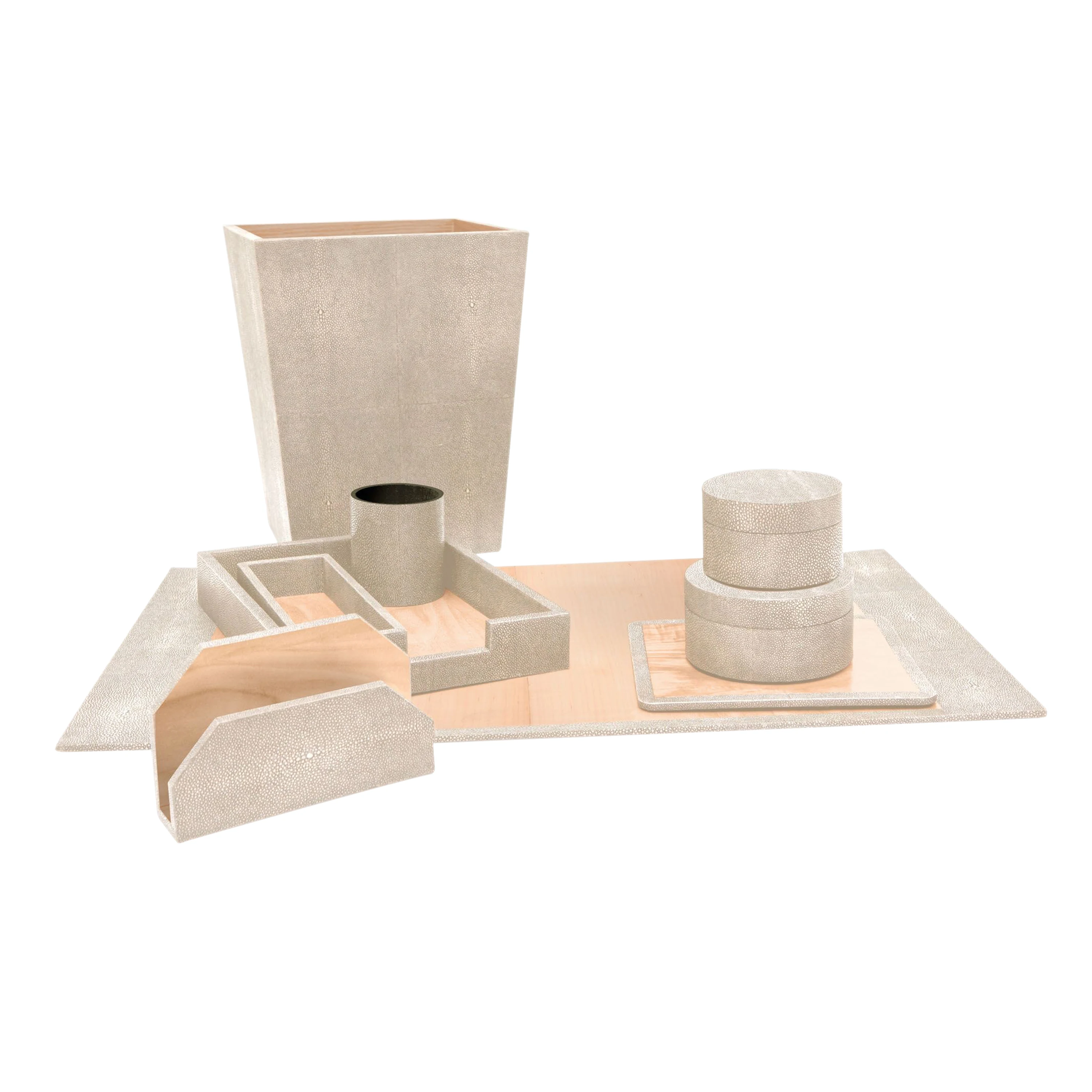 Pu Leather Perle Fish Texture Office Stationary Accessories And School Supplies Stationery Stationaries Set Supplies