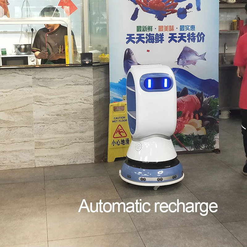 Food Delivery Service Robot The Latest Intelligent Automatic Navigation Restaurant