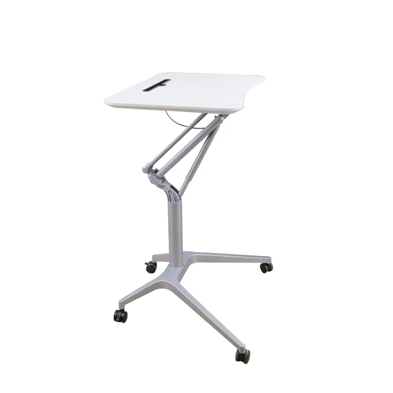 Best Selling Gas Spring Adjustable Sit Stand Laptop Workstation Computer Cart Mobile Standng Desk
