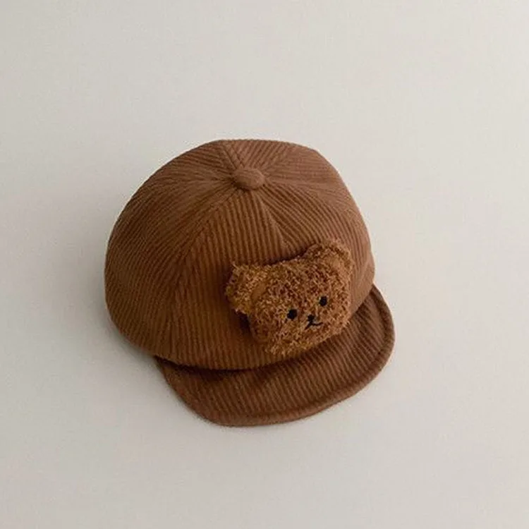 Wholesale Infants Spring Autumn Child Baseball Hat High Quality BaBy Bear Headgear Sunshade Hat