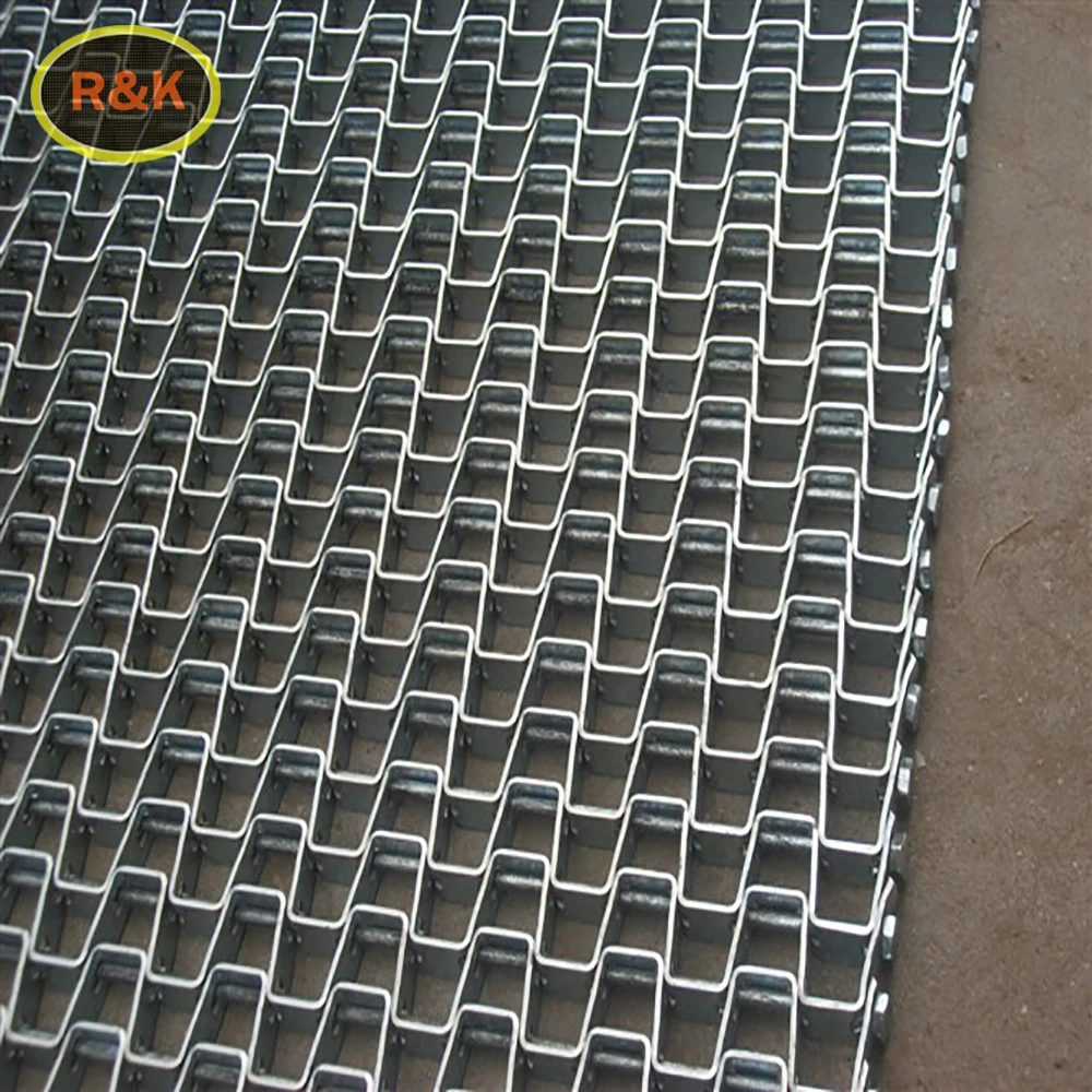 304 material stainless steel chain conveyor mesh belt large mesh filter cleaning conveyor