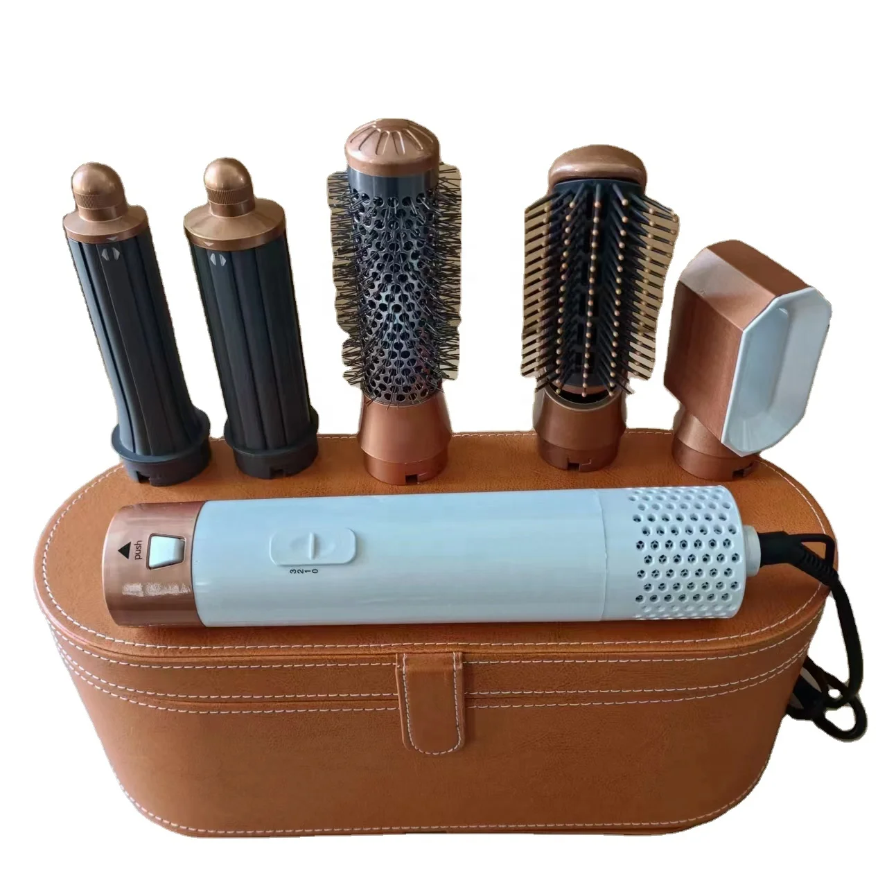 5 in 1 Professional Hair Styling Blow Dryer Brush Straightener Hot air Comb styler wrap adjustable 30mm 40mm Hair Curler