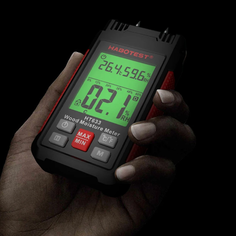 High Quality Multipurpose Moisture Meter Wood Digital Moisture Analyzer Moisture Meter for Wood Habotest HT633