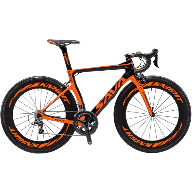 
Carbon Fibre Road Bike, SAVA Deck Phantom 3.0 750C 25C Cycling for Men and Women Carbon Racing Road Bicycle 