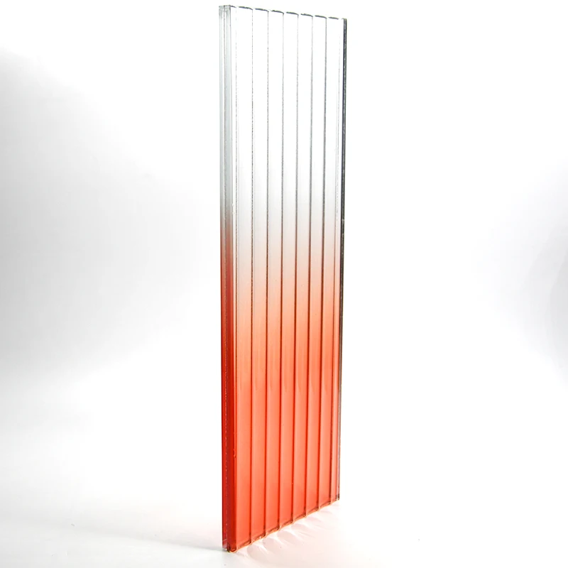 High Quality 6mm Fluted Stained Patterned Glass Price For Office Partition