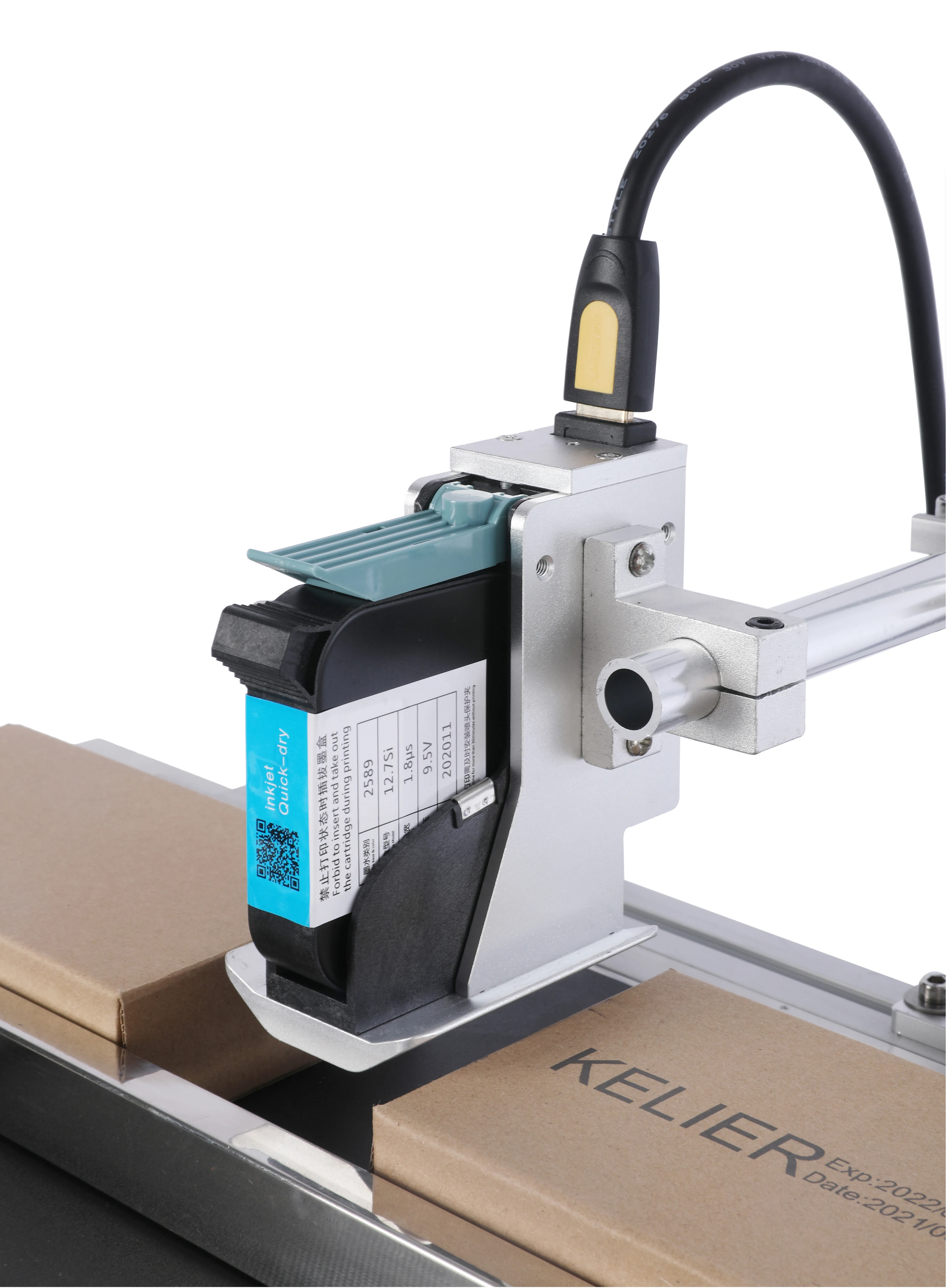 Kelier 2021 new 12.7mm 25.4mm on line Screen expiry date coding printing machine K170