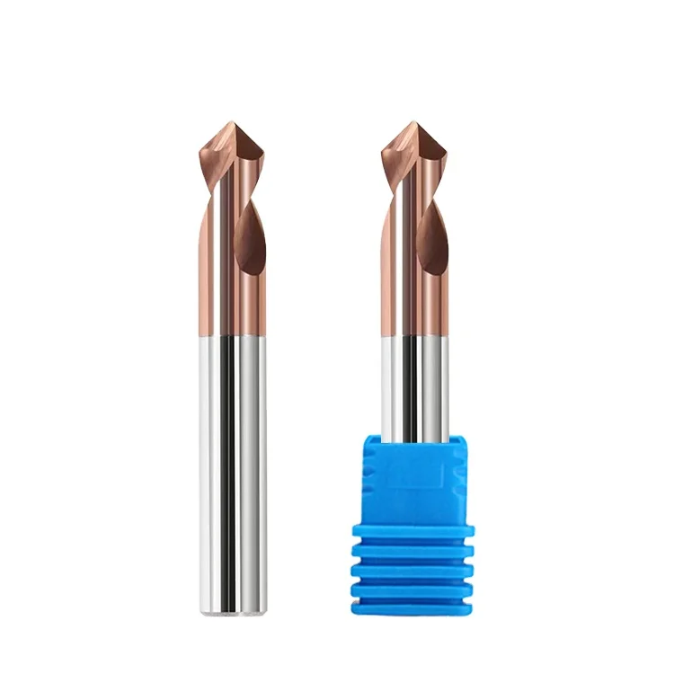 Jinchuan hot sale Solid Carbide 2 Flutes 45 Degree steel bit freza Chamfer Endmill Cutting Tools router cutter
