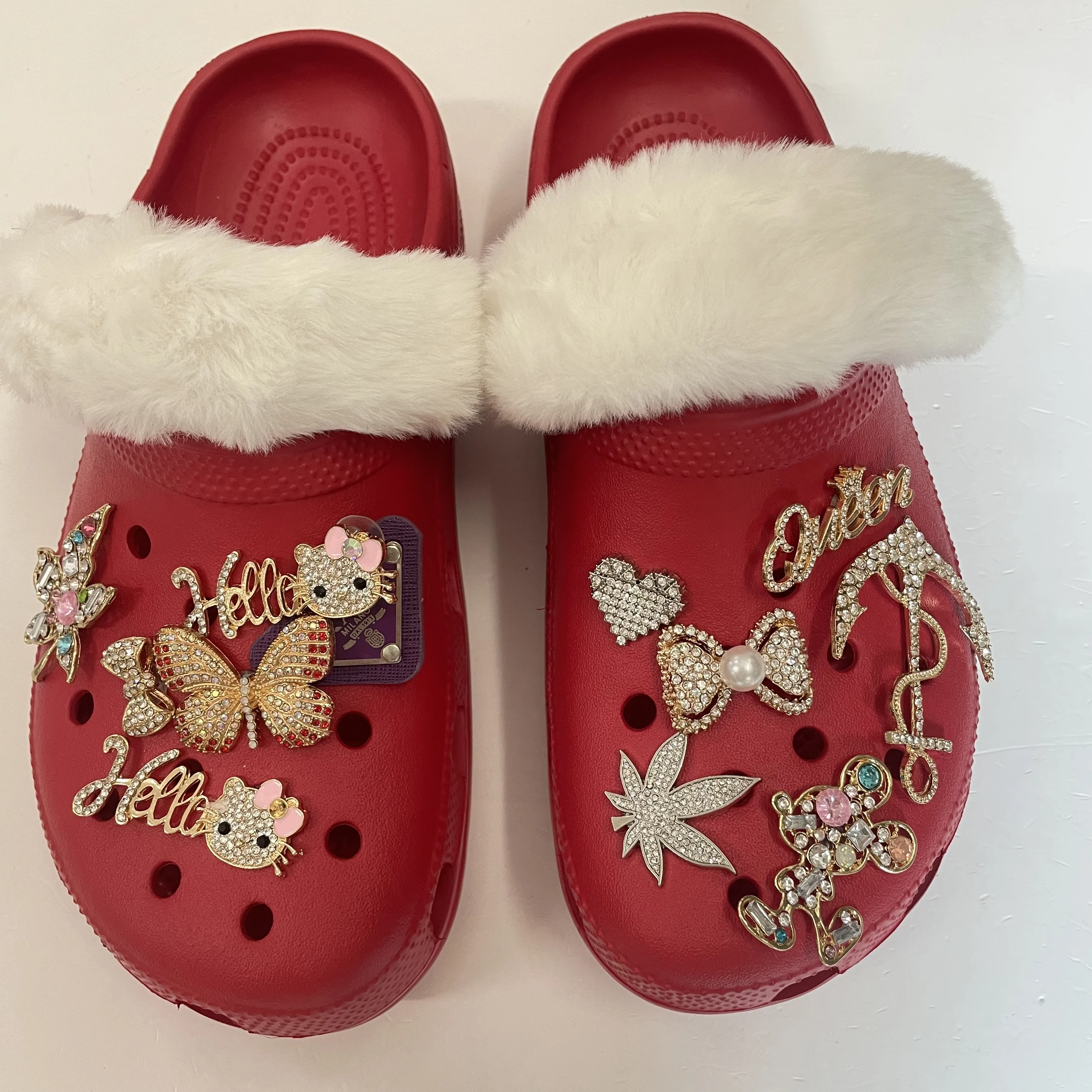 Wholesale Diy cover shoes Cloth strap Cover Charms Custom Bling Shoelace Personalisation Designer Charms Crocks shoe parts