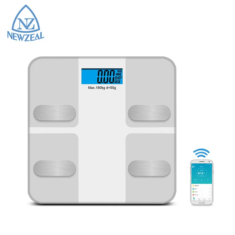 USB Rechargeable Battery Smart Digital Wireless Weight Scale Body BMI Blue Tooth Scale