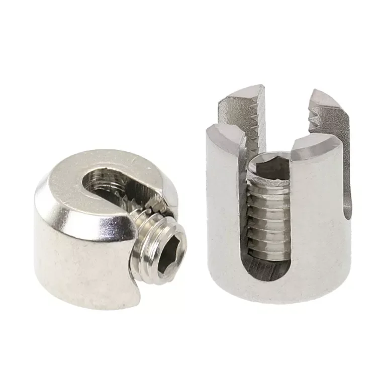 Custom Manufacture machining stainless steel wire rope cross ring clamp